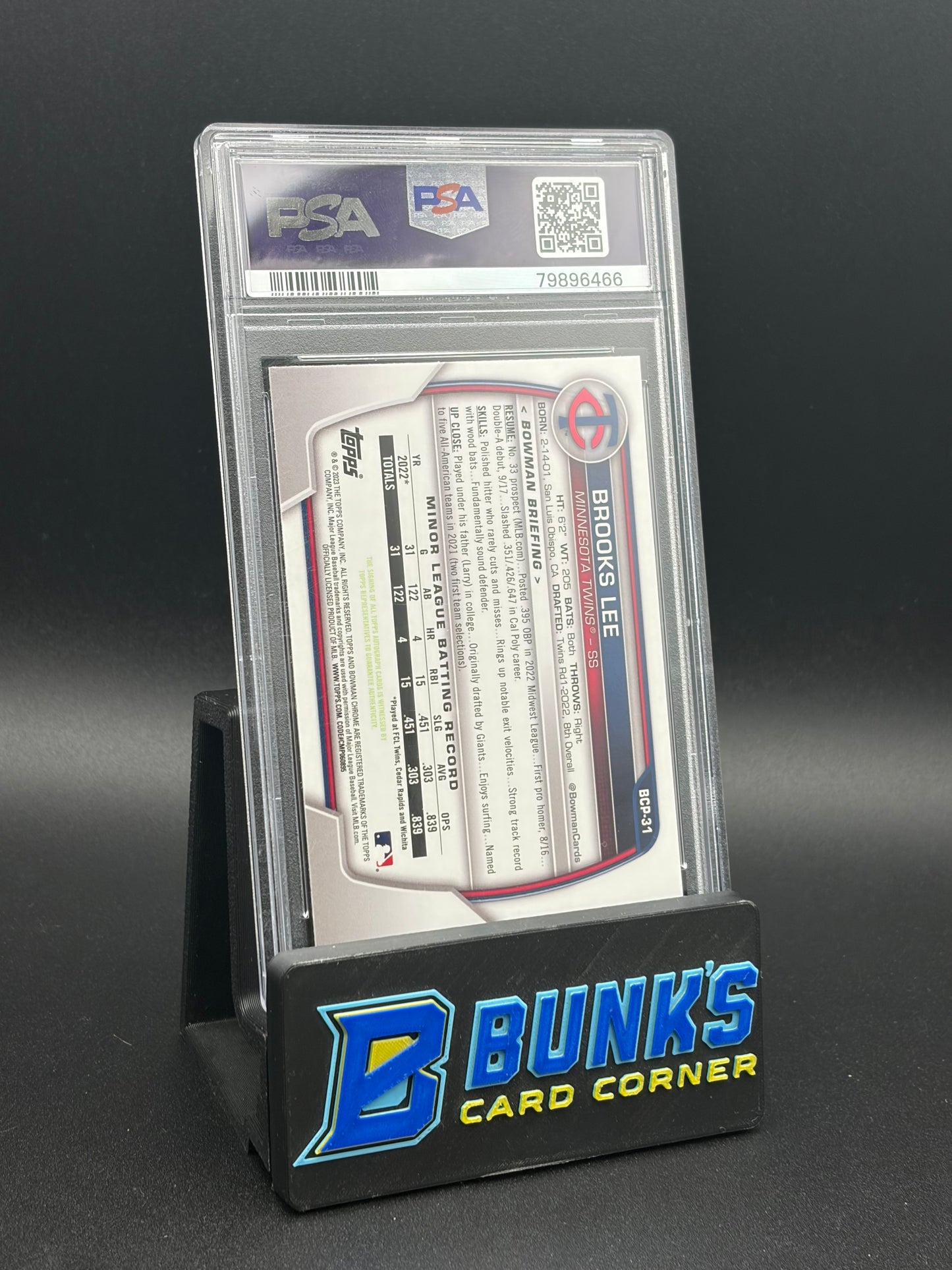 2023 Brooks Lee Bowman Chrome PSA 10