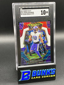 2022 Justin Jefferson Tri-Color Prizm SGC 10 (Box A11)