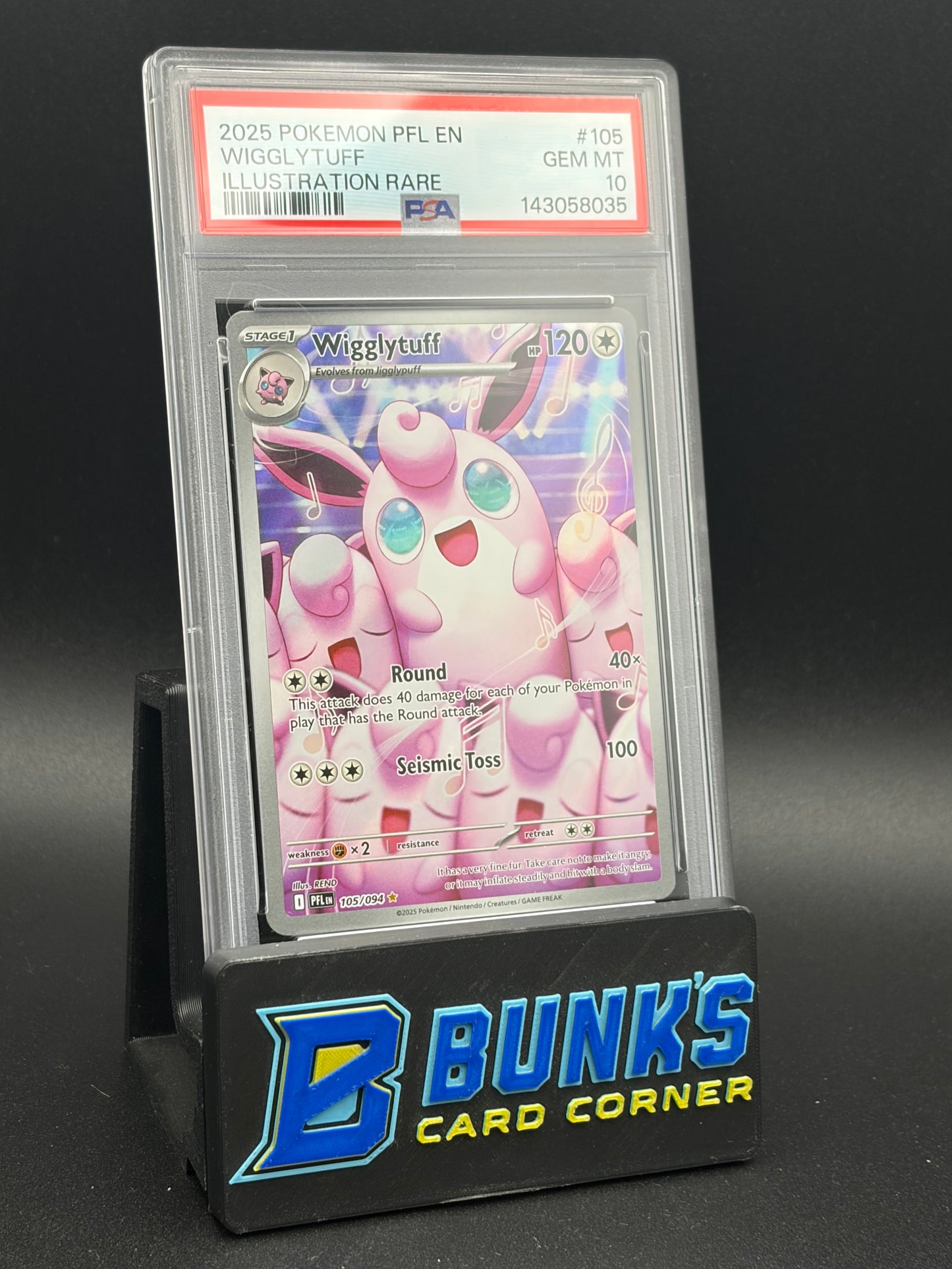 Wigglytuff Illustration Rare PSA 10