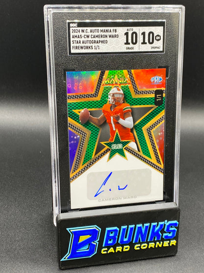 2024 Cameron Ward Star Auto. 1/1 SGC 10/10