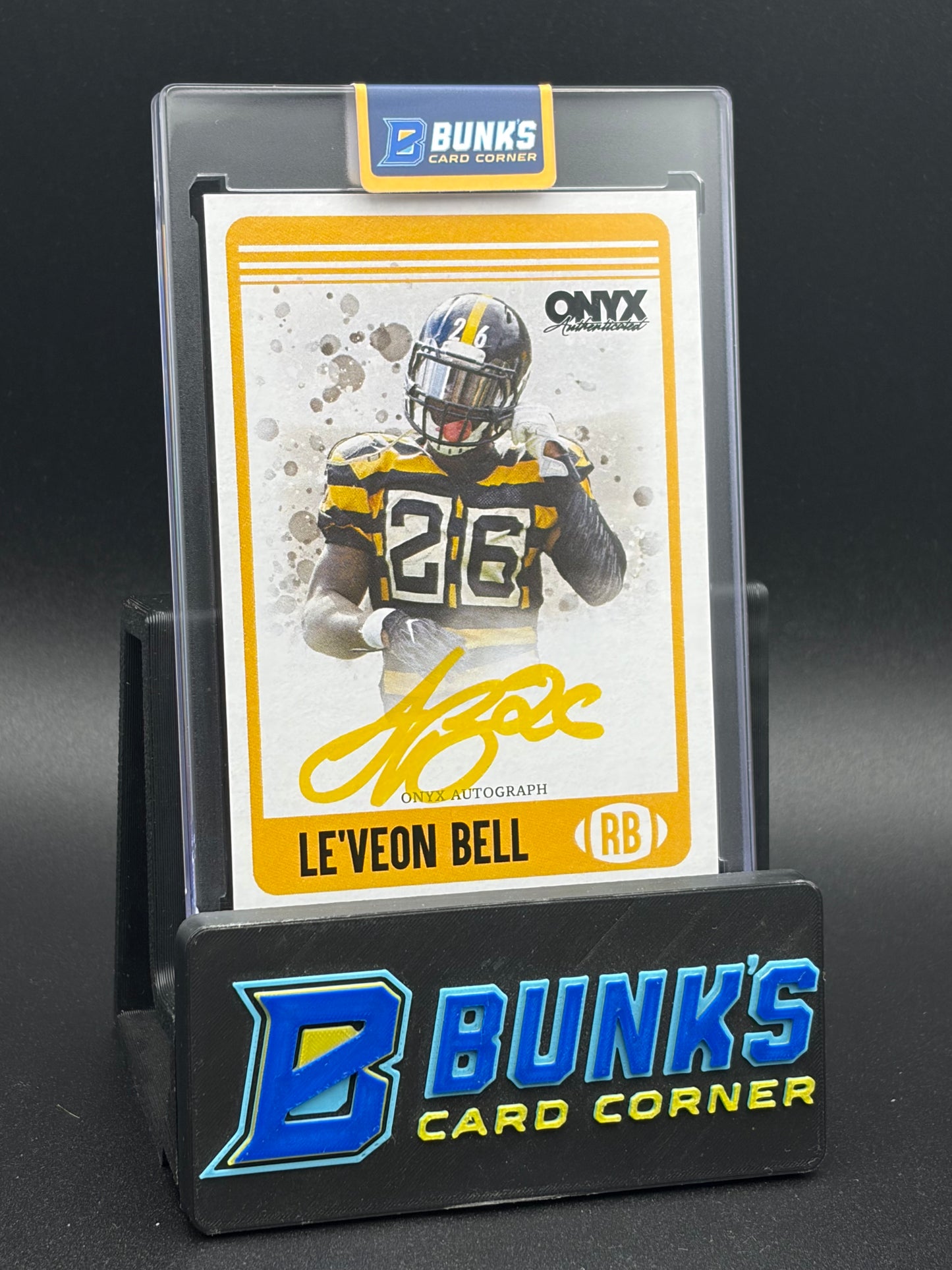 2024 Le'Veon Bell Auto Onyx Yellow