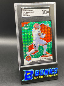 2021 Ja'Marr Chase NFL Debut Green Prizm RC SGC 10