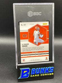 2021 Ja'Marr Chase NFL Debut Green Prizm RC SGC 10