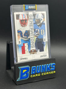 2009 Earl Campbell & Chris Johnson Double Patch Generations 46/50