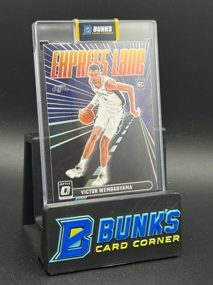 2023-24 Victor Wembanyama Express Lane Purple Donruss Optic RC
