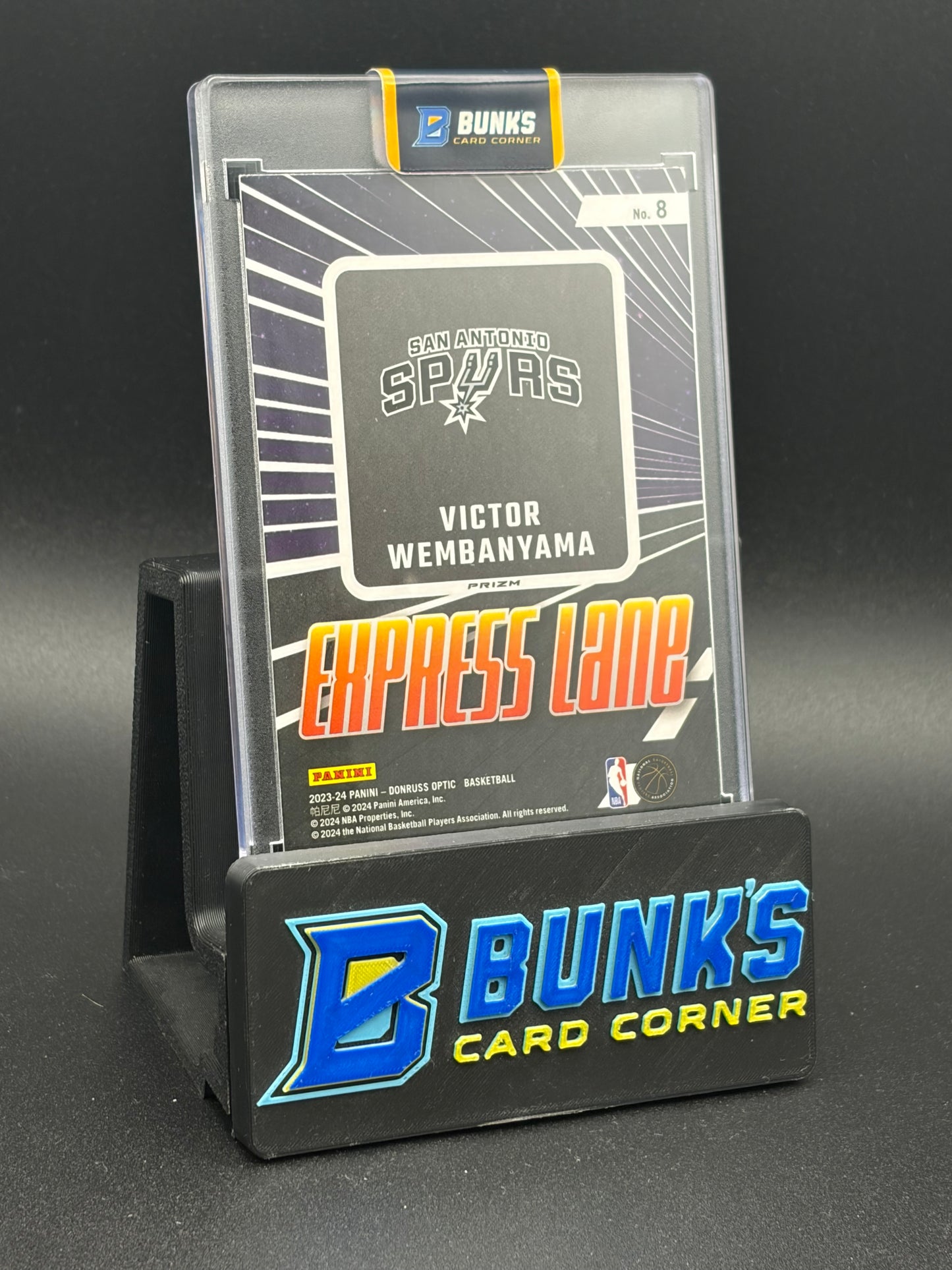 2023-24 Victor Wembanyama Express Lane Purple Donruss Optic RC