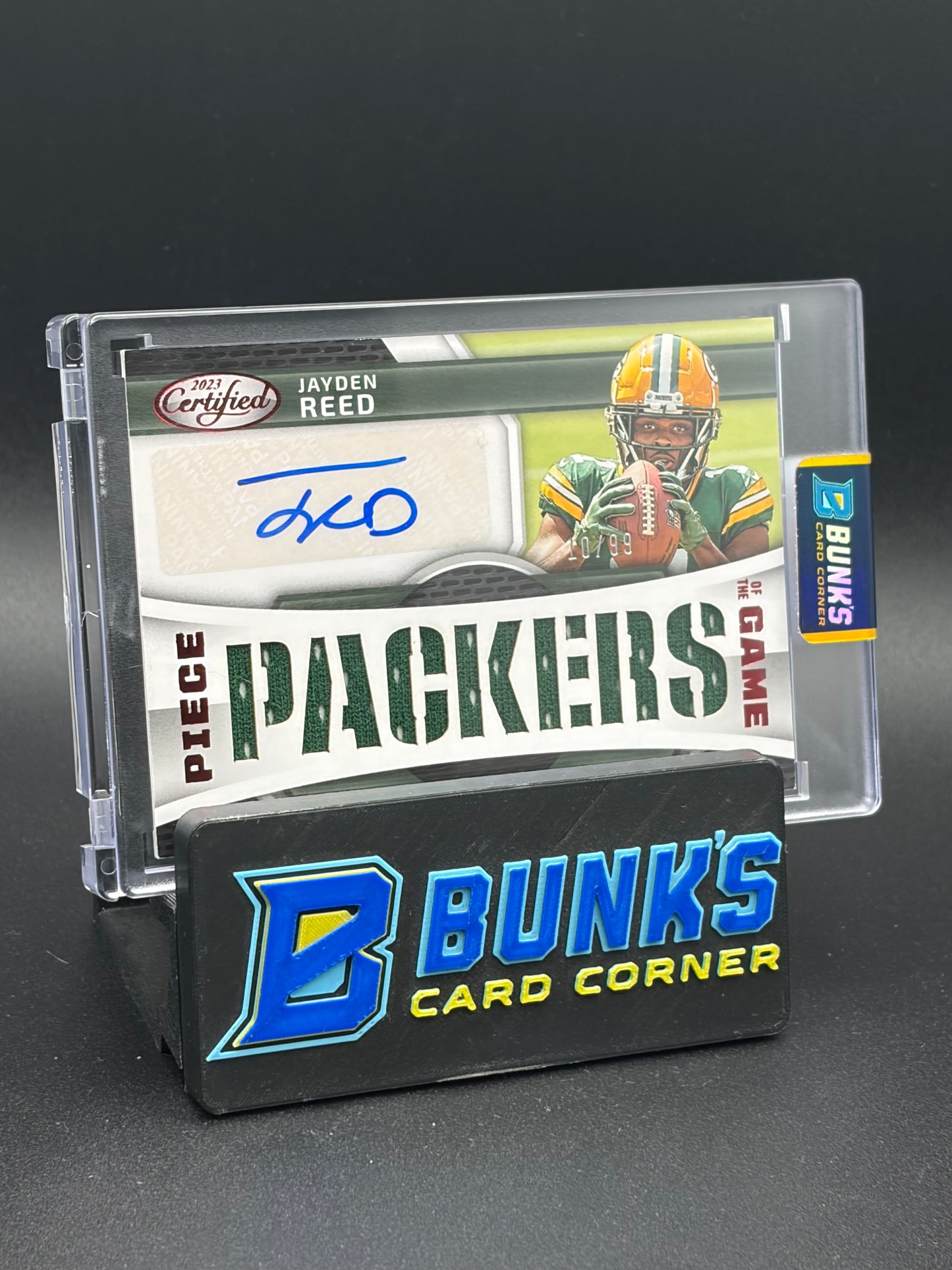 2023 Jayden Reed Certified Panini Patch Auto Piece of the Game 10/99