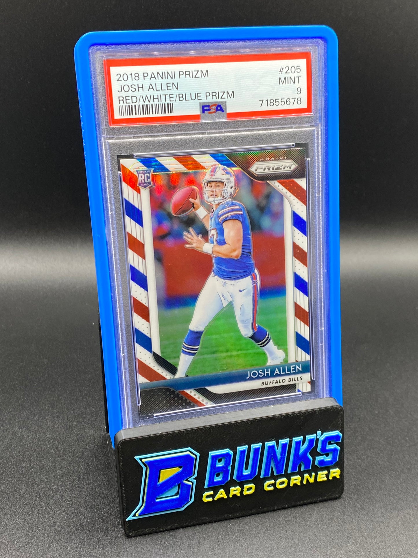 2018 Josh Allen Red/White/Blue Prizm PSA 9