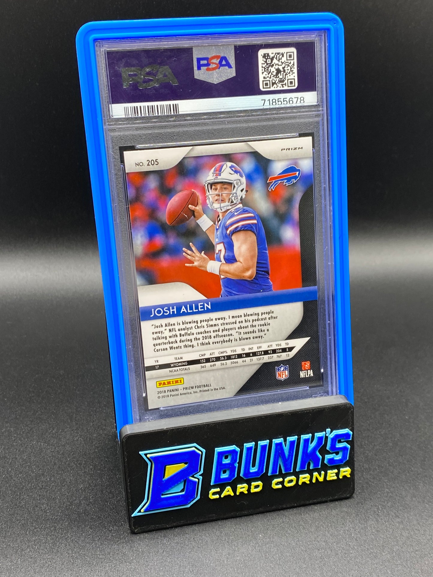 2018 Josh Allen Red/White/Blue Prizm PSA 9