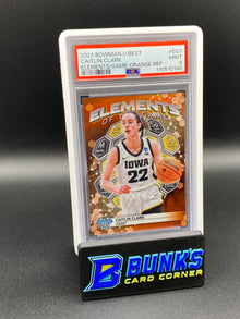 2023 Caitlin Clark Elements/Game Orange Ref. PSA 9