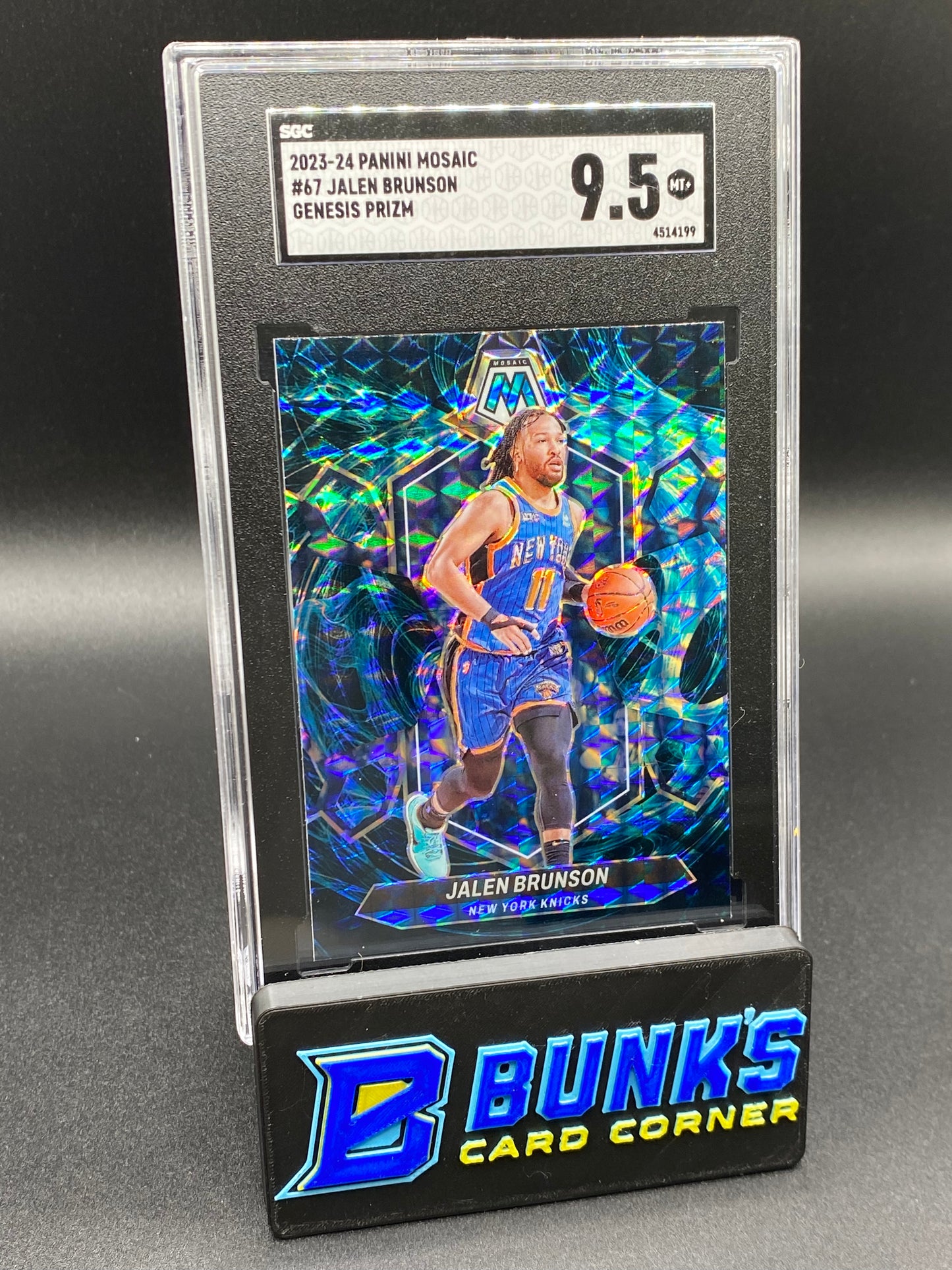 2023-24 Jalen Brunson Genesis Prizm SGC 9.5