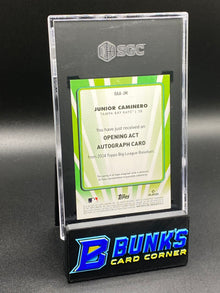 2024 Junior Caminero Opening Act Auto. RC SGC 10/9.5