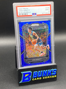 2022 Josh Minott Blue Sparkle RC SP PSA 9