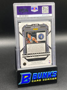 2022 Josh Minott Blue Sparkle RC SP PSA 9