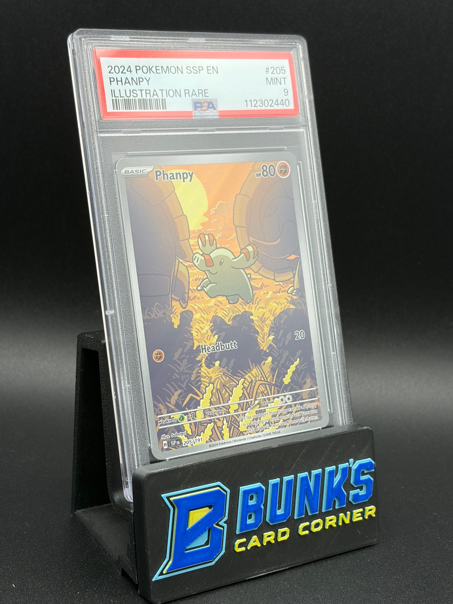 Phanpy Illustration Rare PSA 9