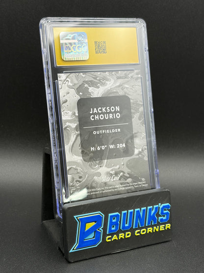 2024 Jackson Chourio Red 2 Cross Hatch Wild Card Splat CGC Pristine 10 1/2