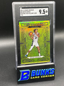 2022-23 Devin Vassell Electric Etch Yellow Flood 7/10 SGC 9.5