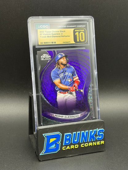 2022 Vladimir Guerrero Jr Purple Mini Diamond Refractor CGC Pristine 10 121/150