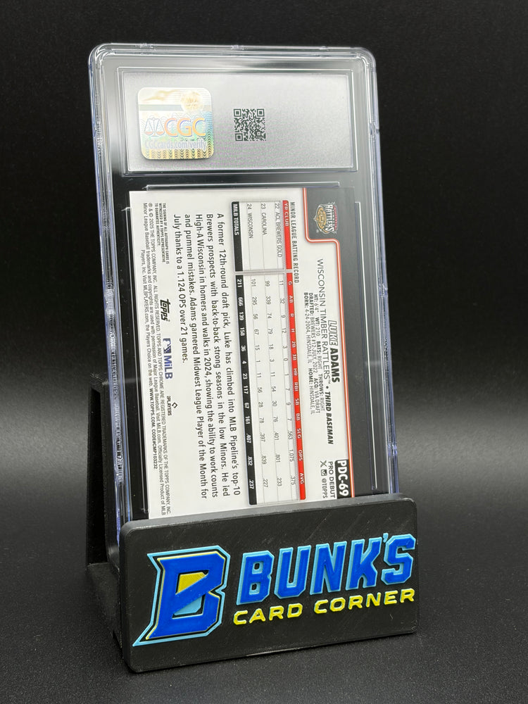 2025 Luke Adams Green Refractor CGC AU Auto 10 40/99