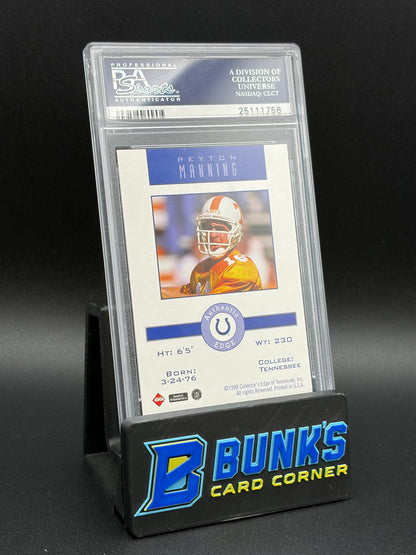 1998 Peyton Manning Promo Holding Jersey PSA 10