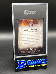 2016 Carlos Correa Scouting Report Auto. SGC 10/9.5