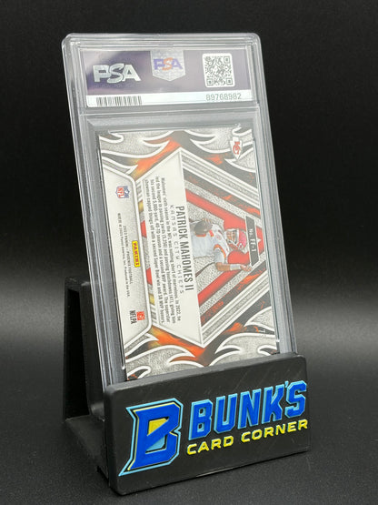 2023 Patrick Mahomes II Fire Forged Yellow Phoenix PSA 10 6/75