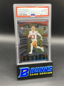 2022 Brock Purdy Numbers PSA 10 (Box A13)