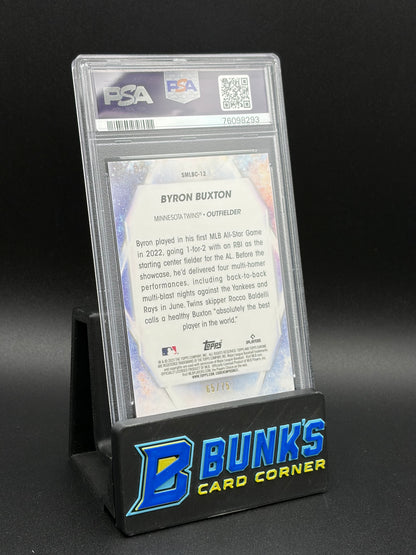2023 Byron Buxxton Chrome Red Refractor PSA 10 65/75