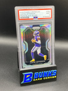 2020 Justin Jefferson Prizm Black-Silver RC PSA 9 (Box A13)
