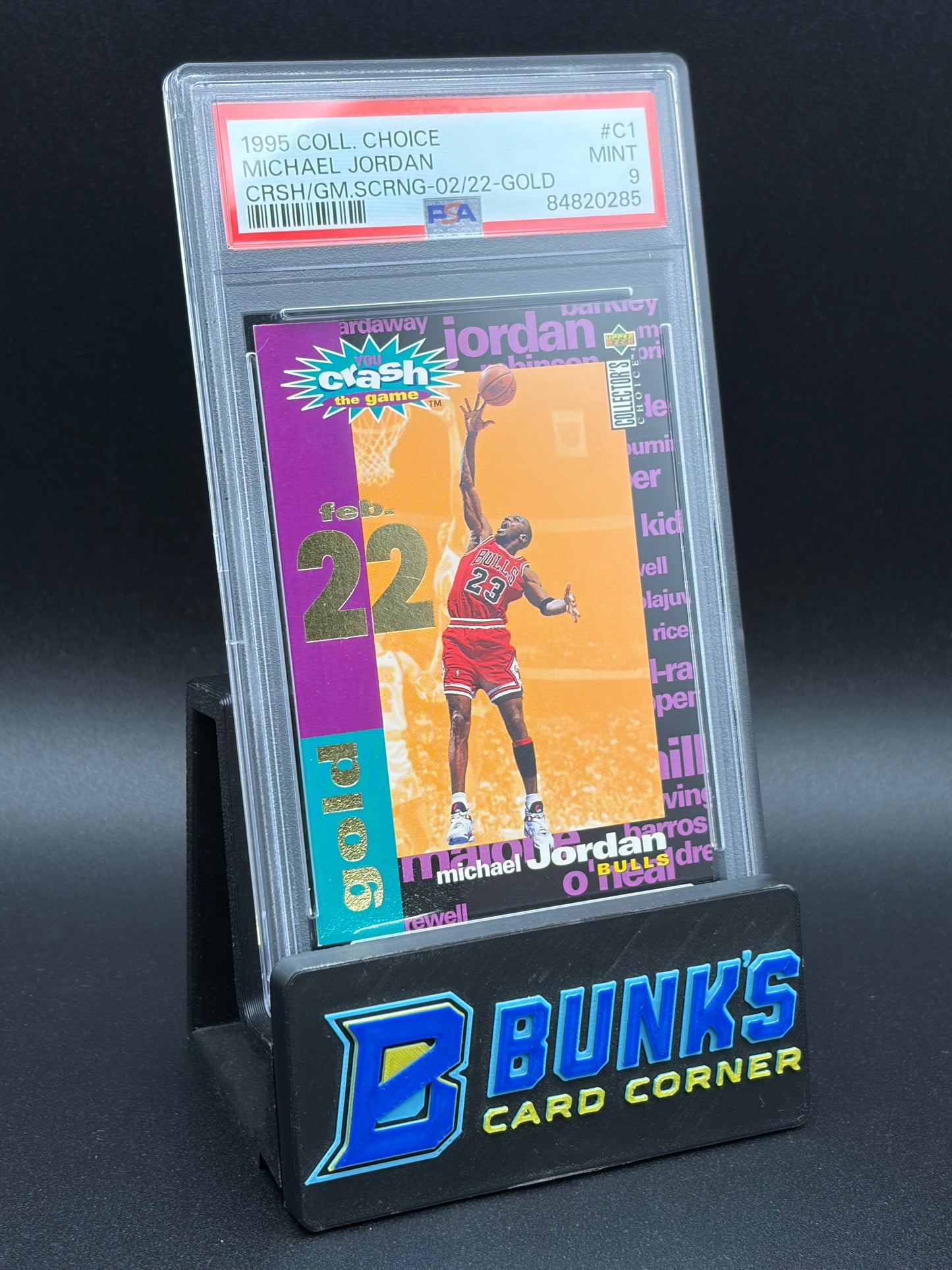 1995 Michael Jordan 2/22 Gold Choice PSA 9