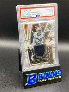 2021 Charles Woodson Sparks RL-White Prizm PSA 9 (Box A13)