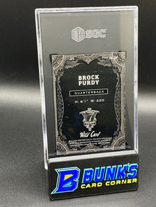 2024 Brock Purdy Jokers Wild Pink/Purple Mojo 1/1 SGC 10 (Box A13)