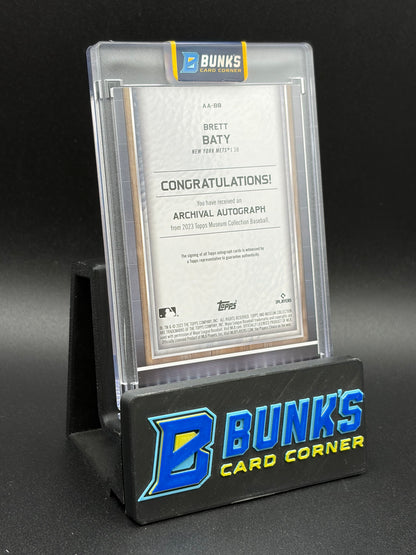 2023 Brett Baty Archival Autograph Topps RC 96/299
