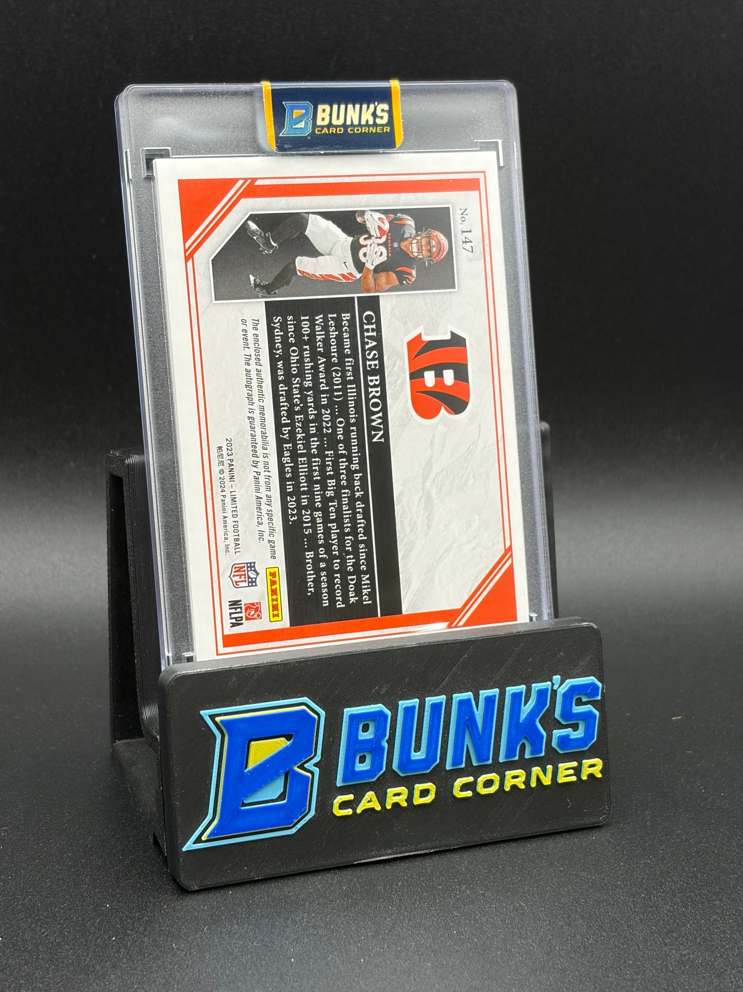 2023 Chase Brown Limited Panini Patch Auto RC 14/35
