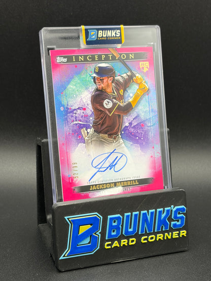2024 Jackson Merrill Base Rookie & Emerging Star Auto 52/99