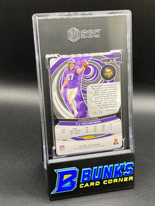 2023 TJ Hockenson Neon Green Die-Cut Prizm SGC 9 (Box A13)