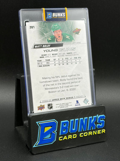 2022 Matt Boldy Young Guns Upper Deck