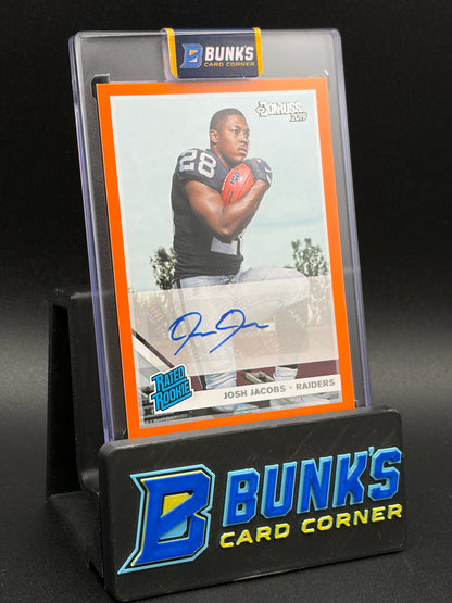 2019 Josh Jacobs Donruss Panini Auto RC