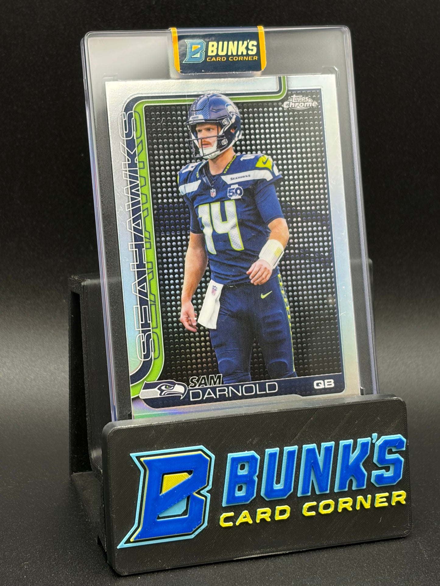 2025 Sam Darnold Topps Chrome Silver