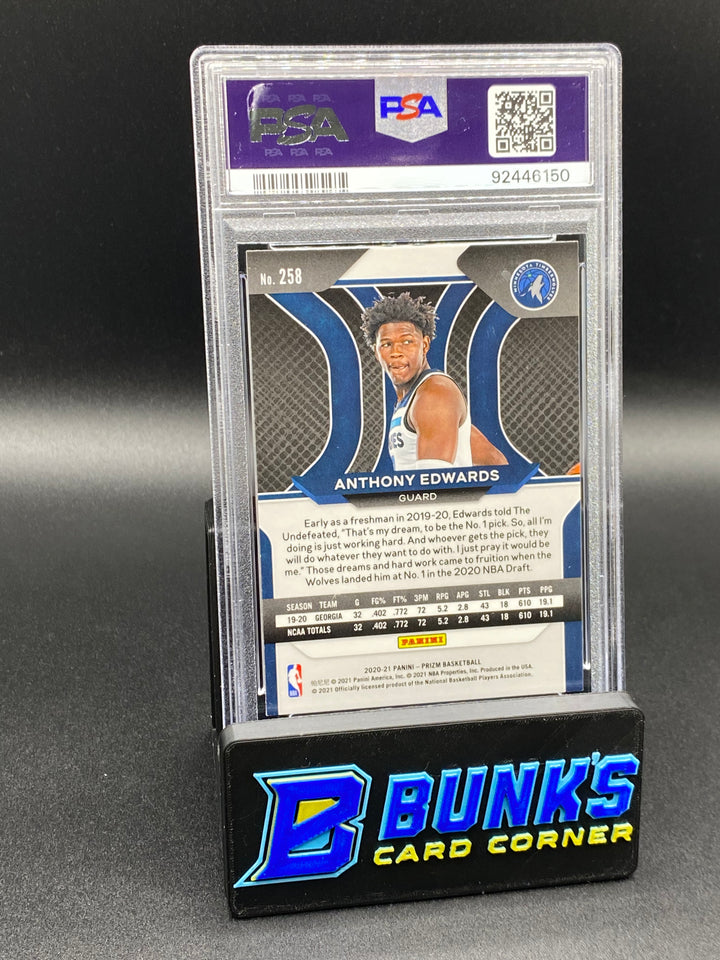 2020 Anthony Edwards RC PSA 9 (Box B63)