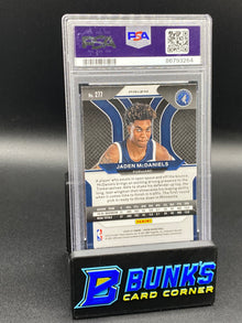 2020 Jaden McDaniels Red/White/Blue Prizm RC PSA 9 (Box B63)