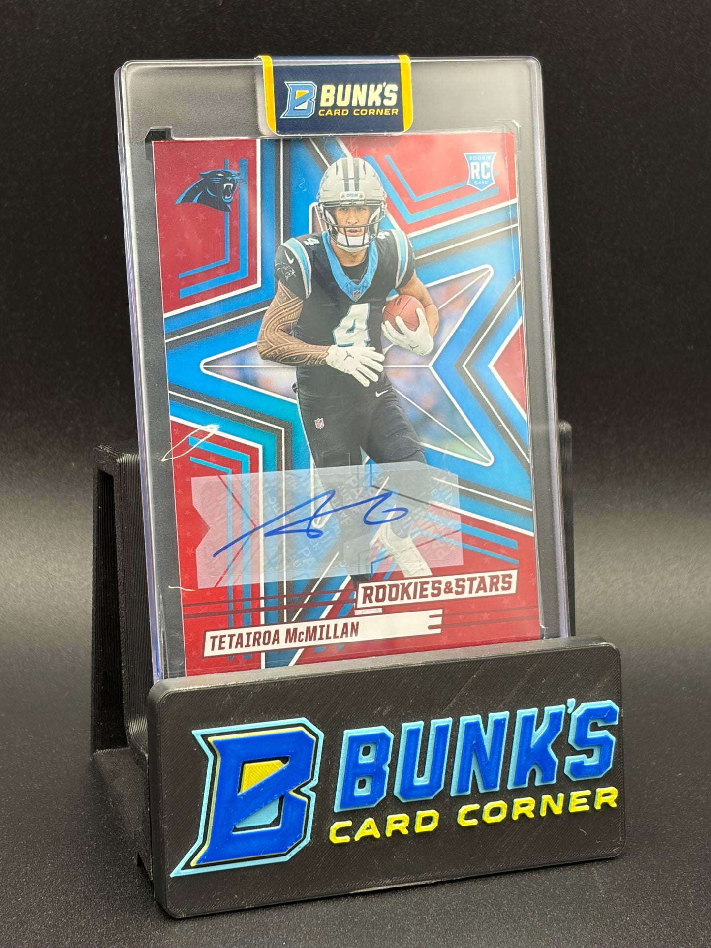 2025 Tetairoa McMillan Rookies & Stars Red Auto RC