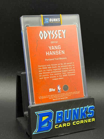 2026 Yang Hansen Odyssey Topps Signature RC