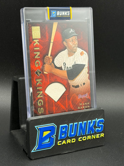 2000 Hank Aaron Topps King of Kings Jersey Patch
