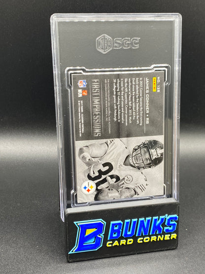2017 James Conner First Impressions Material Auto. Blue SGC Auto. 10 (Box B63)