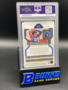 2021 Anthony Edwards Red/White/Blue Prizm PSA 9 (Box B63)