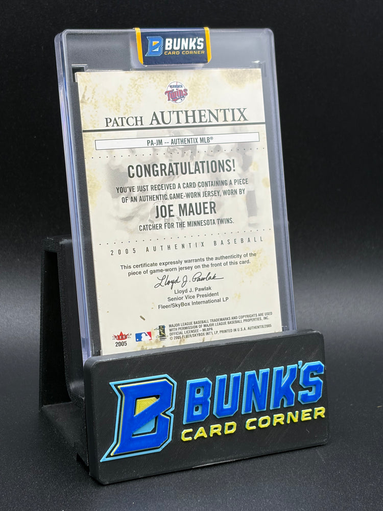 2005 Joe Mauer Patch AU 3 Color Jersey 3/75