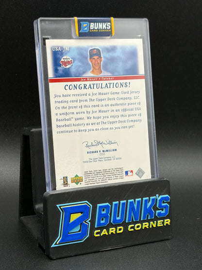 2002 Joe Mauer Upper Deck Sweet Spot Jersey RC