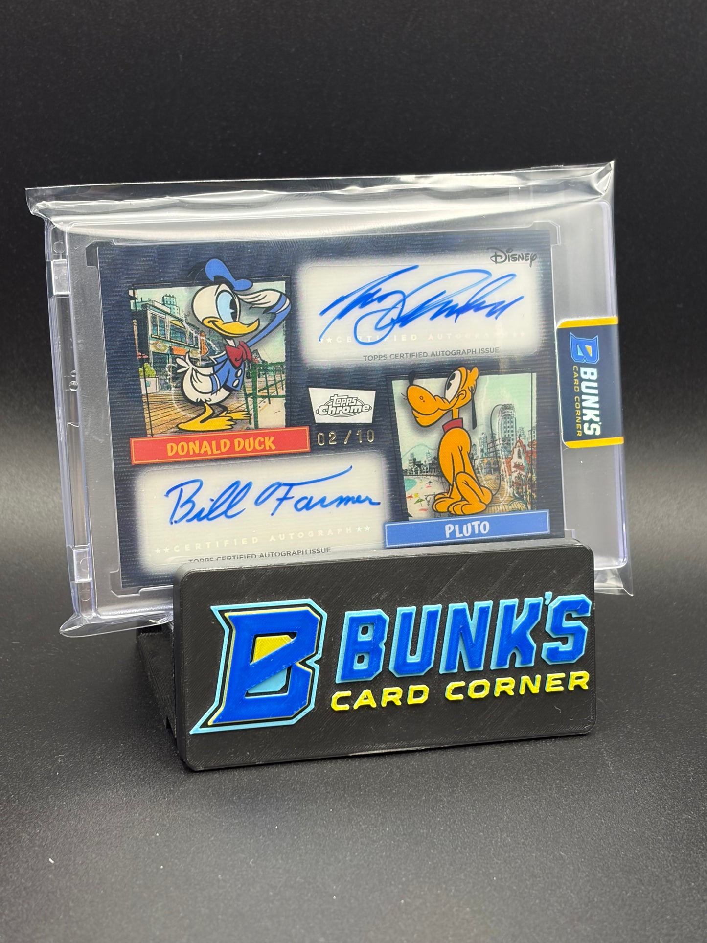2026 Donald Duck & Pluto Topps Auto 2/10