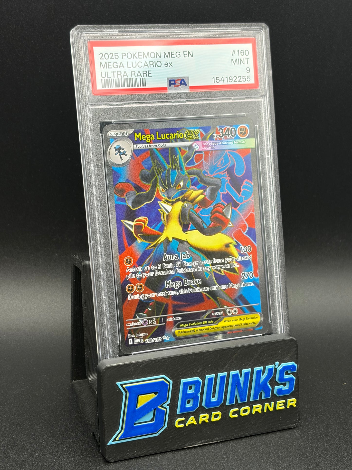 Mega Lucario EX Ultra Rare PSA 9